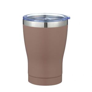 New 12oz Double Wall 304 Stainless Steel Insulated Coffee <b>Mug</b> Slim Waist Car Cup with Straw - Product Image 4