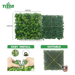 Tizen Bán Buôn Trang Trí Trong Nhà Ngoài Trời Hoa Giả Bảng Treo Tường Cây Xanh Nhân Tạo Tường Cỏ - Product Image 5