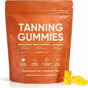 Gummies bronzantes OEM en gros, marque privée, oursons gommeux avec Astaxanthine et L-Tyrosine, 2 gummies par dose - Product Image 1