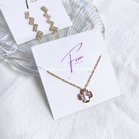 Carte d'emballage personnalisée pour bijoux, carte de présentation d'oreilles en feuille d'or sur mesure, carte d'insertion en papier pour collier, bracelet et bijoux