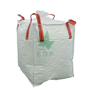 Sac jumbo en plastique antistatique PP de grande taille, 1000 kg, 1 tonne, FIBC, super sac avec fond plat, boucle d'angle croisée - Product Image 3