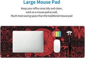 Tapis de souris vintage mystique gothique sorcière, tapis de souris de jeu extensible grand format XL, tapis de bureau surdimensionné, bords cousus, 31,5 <span class=keywords><strong>x</strong></span> 11,8 pouces - Product Image 2