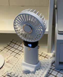 <b>USB</b> Rechargeable <b>Mini</b> Fan, Foldable Handheld Desktop Fan, Turbo Powerful Wind with Ice Compress Cooling Function - Product Image 5
