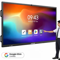 Pizarra Digital Interactiva de 86 Pulgadas con Pantalla Táctil Android y Windows para Enseñanza