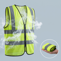 Gilet de sécurité haute visibilité réfléchissant à fermeture éclair sur le devant et multi-poches, vêtement de travail respirant en maille, personnalisable avec logo de marque