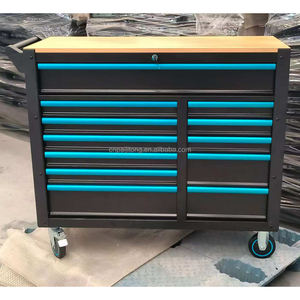 Cheap Tool Chest Rolling Toolbox Workshop Gabinete <span class=keywords><strong>de</strong></span> <span class=keywords><strong>herramientas</strong></span> bloqueable <span class=keywords><strong>con</strong></span> soporte OEM <span class=keywords><strong>con</strong></span> 12 cajones - Product Image 5