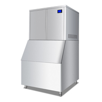 Machine à glace en flocons granulaires avec compresseur, haute production, refroidie par eau, usage commercial, économie d'énergie, machine à glace automatique