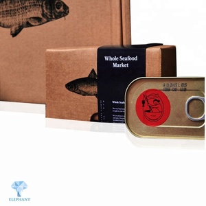 Custom Logo Made Standard Kraft Paper Fish Delivery Seafood Packaging Shipping <b>Box</b> - Product Image 6