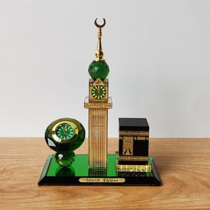 Reloj de Cristal de <span class=keywords><strong>Cuatro</strong></span> Caras con la Kaaba Musulmana, Artesanía Islámica Celestial, Torre, Artesanía Árabe, Decoración del Hogar - Product Image 3