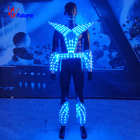 Costume de robot lumineux LED pour spectacle, défilé de carnaval, Halloween, cosplay, événements scéniques