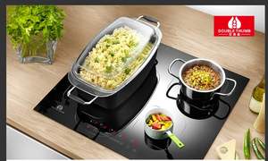 Cocina eléctrica de 220V con cuatro zonas flexibles, hornillo eléctrico de inducción de cuatro quemadores, electrodomésticos - Product Image 3