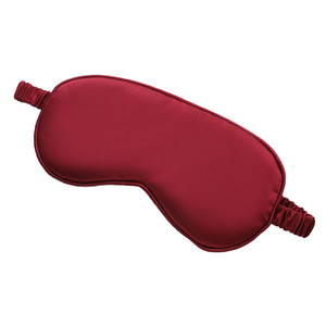 Hai Mặt Màu Đỏ Lụa Satin Mặt Nạ Ngủ Cảm Ứng Mềm Mại Ban Nhạc Đàn Hồi Màu Rắn Cá Nhân Logo In Thời Trang Phong Cách Mặt Nạ Mắt - Product Image 1