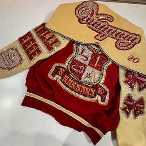 YSJY制造商定制雪尼尔刺绣标志街装莱特曼冬季轰炸机男式夹克 - Product Image 5