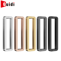 Poignée de porte Guidi moderne en acier inoxydable brossé pour chambre, salle de bain, bureau, immeuble, villa, hôtel