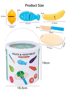 Hot New Arrivals Best-Selling Fruit and Vegetable Chopping Manufacturer Direct Sale Educational Wooden Toys For Boys Girls - Product Image 6