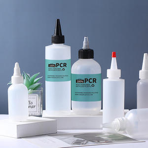 Sanle <b>Plastic</b> Bottles 50ml-1000ml PCR Material Cosmetic <b>Packaging</b> Refill Bottles Cylindrical Screw Cap True Colors - Product Image 2