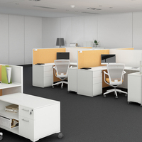 Bureau modulaire moderne poste de travail mobilier commercial table ensemble de bureau dans un style de cabine élégant pour bureau à domicile ou à l'hôpital