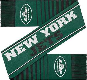Écharpe de l'équipe de football des Jets de <span class=keywords><strong>New</strong></span> <span class=keywords><strong>York</strong></span>, NFL <span class=keywords><strong>NBA</strong></span>, écharpe nationale, design personnalisé en gros, tricot extensible de haute qualité - Product Image 2