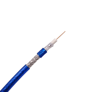 RG 59U Cable Coaxial 75 Ohm BC Trenza 90% Cobertura Triple escudo CCS Acero revestido de cobre 75ohm Rg58 Rg6 Rg59 CABLE de alambre Coaxial - Product Image 1