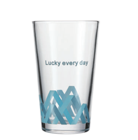 Verre à bière/eau personnalisé avec logo, résistant au lave-vaisselle et aux hautes températures, idéal pour la vente en gros