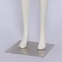 Mannequin de couture en fibre de verre, corps entier, avec tête, support de présentation, base en métal, modèle de vêtement durable, vitrine de magasin de mode