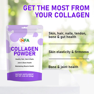 Poudre de collagène très vendue 228g, complément alimentaire riche en protéines pour la santé de la peau, des cheveux, des ongles, des articulations et des os - Product Image 3
