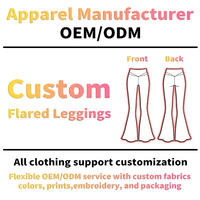 Pantalon de yoga évasé personnalisé OEM pour femme, legging taille haute à rayures latérales, pantalon bootcut à marque privée, vente en gros en usine en vrac
