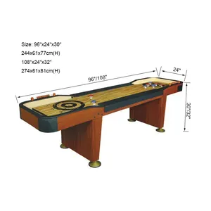 SZX ระดับไฮเอนด์เกมห้องนั่งเล่น9ft โต๊ะ Shuffleboard สำหรับขาย