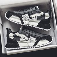 Baskets de sport de luxe robustes au design unique, respirantes, pour l'exercice quotidien et la course, chaussures décontractées colorées pour hommes