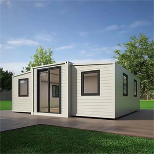 บ้านคอนเทนเนอร์สำเร็จรูปแบบขยายได้พร้อมฉนวนกันความร้อน สองห้องนอน สไตล์บ้านไร่ วิลล่าเคลื่อนย้ายได้สำหรับสำนักงาน อาคาร ห้องนั่งเล่น - Product Image 4