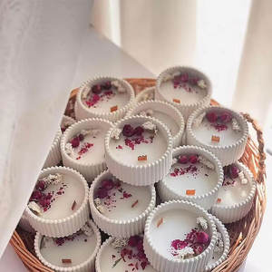 Candele a marchio privato vegane con cera di soia Premium profumate in resina di caramelle a strisce Morandi puliscono candele di novità organiche - Product Image 5