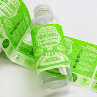 Étiquettes de boisson avec logo en vinyle adhésif personnalisé jus de fruits en verre avec autocollants d'étanchéité pour étiquette d'emballage de bouteille de pot