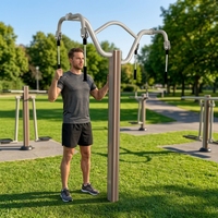 Appareil d'entraînement à la traction des membres supérieurs pour fitness en extérieur et exercices d'étirement des bras