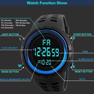 Nuevos Relojes Digitales para Dropshipping, Relojes Deportivos Resistentes al Agua para Exteriores, Relojes de Pulsera para Hombre, Relojes Digitales para Hombre - Product Image 5