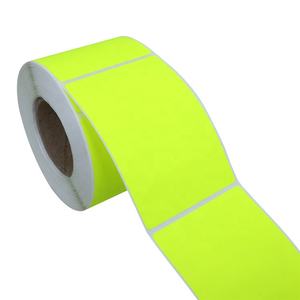 Hybsk 2 "x <span class=keywords><strong>3</strong></span>" de color fluorescente etiquetas en blanco rectángulo 300 pegatinas etiquetas por rollo - Product Image 1