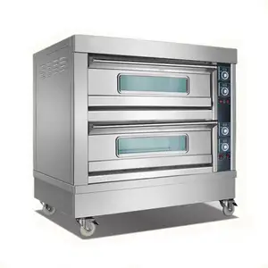 Commercial Bakery 3 Deck Combi Used Pizza Bread Gas Oven Indoor 64 Tray Price of Gas Bakery Oven