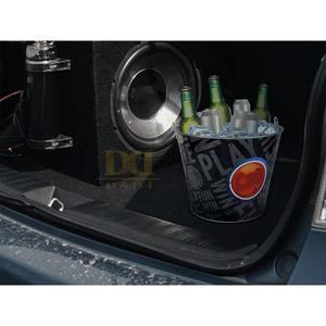 Seau à glace réutilisable rond 170 oz 5L /10L pour fûts de bière Canisers en métal en fer galvanisé pour le stockage de boissons réfrigérantes - Product Image 4