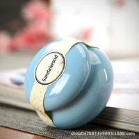 Baume aromatique en céramique, un cadeau pour la maison, parfum solide portable de style chinois vintage, parfum frais longue durée