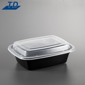 Leakproof Stackable dùng một lần thực phẩm lưu trữ lấy đi bữa ăn chuẩn bị nhựa microwavable thực phẩm <span class=keywords><strong>container</strong></span> với nắp - Product Image 2