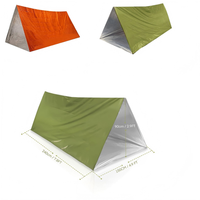 Tente de secours légère imperméable à une couche pour 1 à 2 personnes, adaptée aux quatre saisons, pour le camping en plein air et la survie