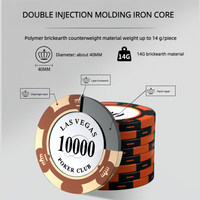 Vente en gros de jetons de poker professionnels Jeu de jetons de poker magnétiques en métal 14g Jetons de poker en céramique personnalisés avec logo personnalisé