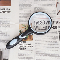 Custom Logo Colorful Plastic Kid's Magnifying Glasses High Definition Handheld 75mm Glass Magnifier