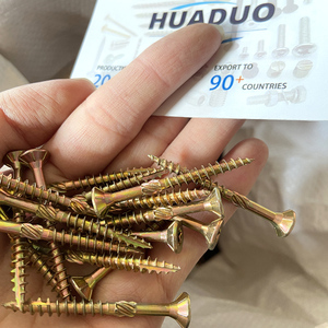 500 chiếc ốc vít sàn gỗ Tự Khai thác ngoài trời tự khai thác ngoài trời mạ kẽm màu vàng T25 #9 M4.5 * 45mm Vít <span class=keywords><strong>Torx</strong></span> sàn phẳng - Product Image 2