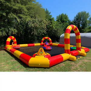 Piste de <span class=keywords><strong>course</strong></span> gonflable en PVC scellée pour voitures tamponneuses et karts, terrain aérien, étanche toutes saisons, capacité 10-15 kg, marque IFUN - Product Image 1