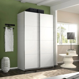 <span class=keywords><strong>Armoire</strong></span> <span class=keywords><strong>coulissante</strong></span> de style minimaliste personnalisée avec un design plat en contreplaqué mélaminé finition laquée mate petit placard de rangement - Product Image 3