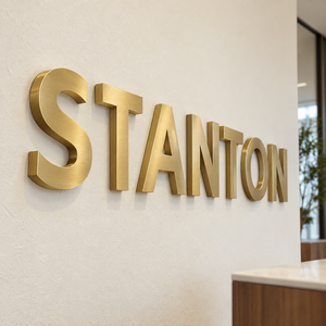Insegna con Logo 3D Personalizzato Tagliato al <span class=keywords><strong>Laser</strong></span>, Lettere in Metallo Antiruggine per Esterni, per Nomi di Aziende e Attività Commerciali - Product Image 3