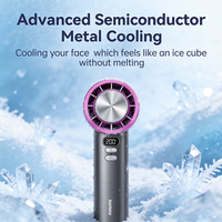 Ventilateur portable REMAX RS-SF12 à refroidissement semi-conducteur, turbo haute vitesse, 200 réglages de vitesse, 3600 mAh, affichage numérique, mini ventilateur