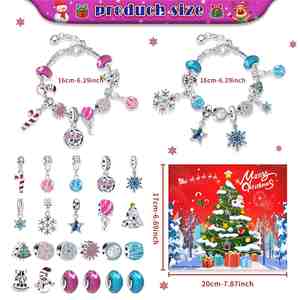 Custom Beaded Bracelet Pendant Trendy DIY <b>Bead</b> Jewelry for Kids Girls Perfect Creative Christmas Gift Cartoon - Product Image 5