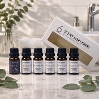 Ensemble cadeau d'huiles essentielles naturelles biologiques en gros, diffuseur, massage, lavande, menthe, arbre à thé, eucalyptus, rose, cassia, gingembre, parfum