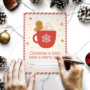 Biglietti d'invito di carta di Design personalizzato all'ingrosso con busta biglietto di <span class=keywords><strong>auguri</strong></span> di <span class=keywords><strong>buon</strong></span> <span class=keywords><strong>compleanno</strong></span> grazie cartoline di <span class=keywords><strong>buon</strong></span> natale - Product Image 4